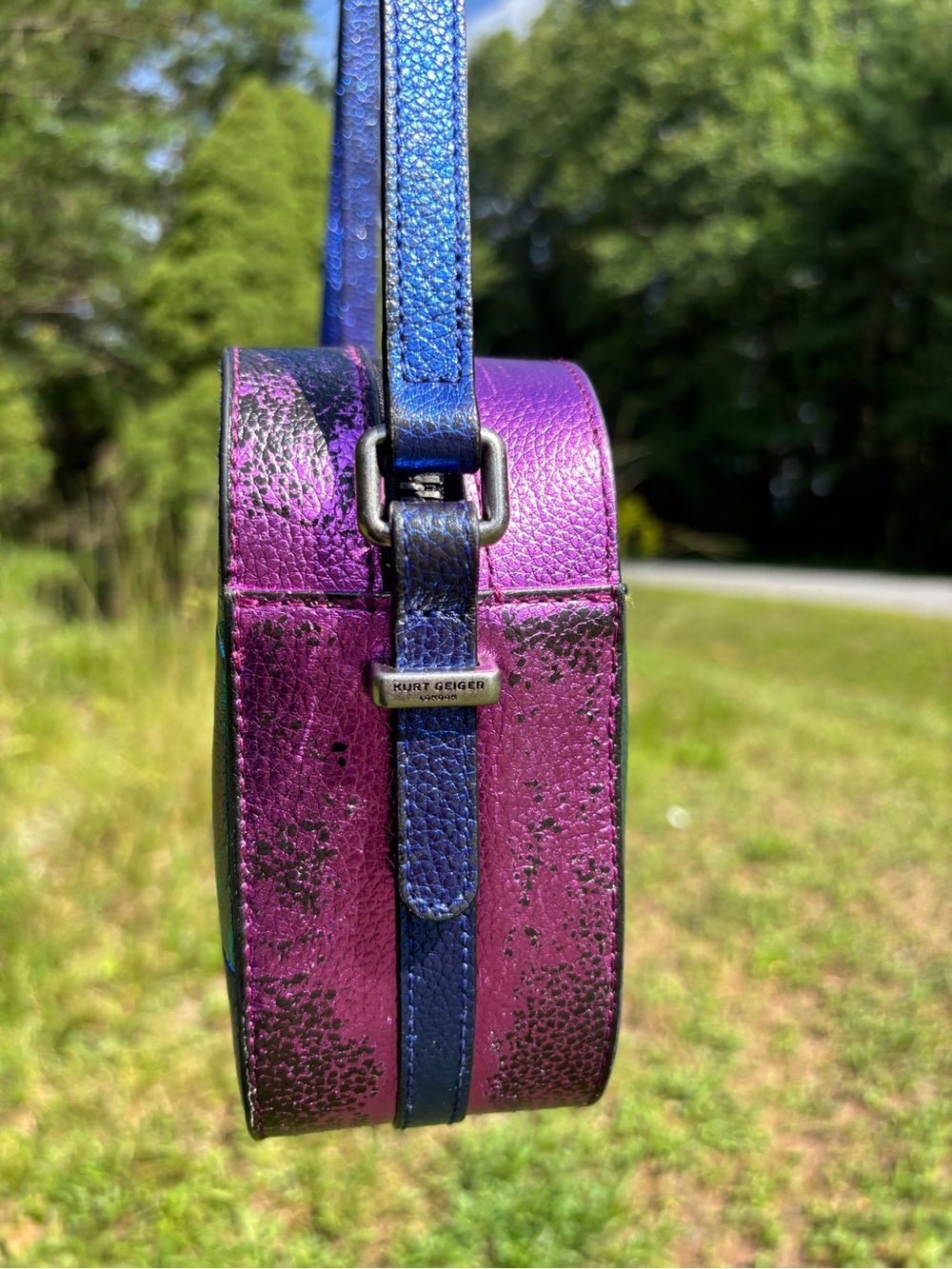 Kurt Geiger Rainbow Leather Crossbody Bag - Picture 11 of 17